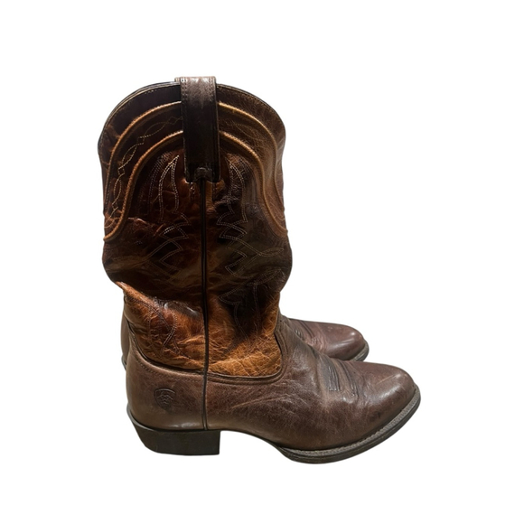 Ariat Comeback Western Round Toe Cowboy Boots Size 9 EE Men's 10016365 Leather - Picture 4 of 10